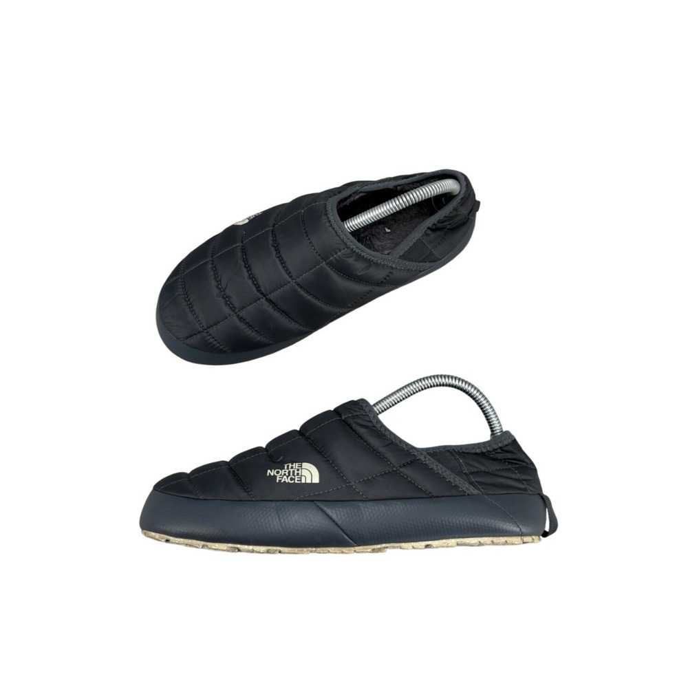 The North Face Thermoball Traction Mule V Grey Puffer Slippers Women's Size 8